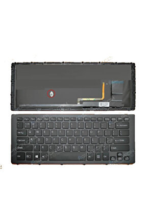 Sony 149265431TR SVF15N26CXB Notebook Klavye (Siyah TR) Işıklı