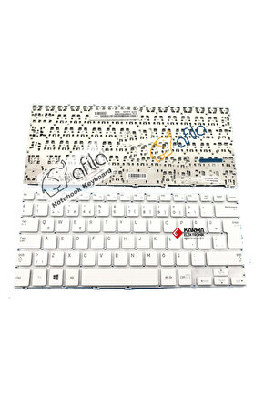 Samsung Ativbook 9 Lite NP905S3G, NP905S3G-K01TR Notebook Klavye Beyaz TR
