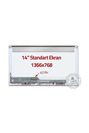 14.0 40 pin LED Notebook Panel LCD Ekran HB140WX1-100 (1366*768)
