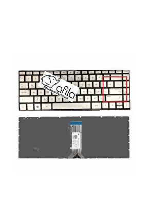 Hp 14s-FQ1014nt 4H0V4EA Notebook Klavyesi (Silver-Gri TR)