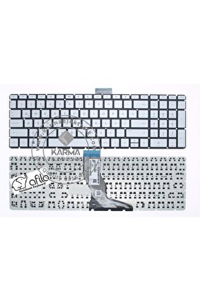 Hp 15-bs000 Notebook Klavye - Tuş Takımı  Silver - TR (Gri)