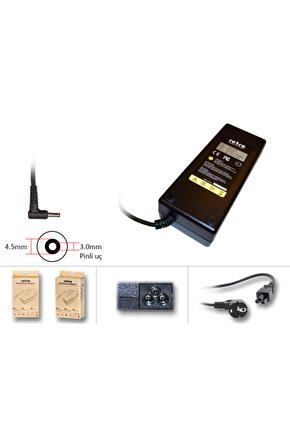 Hp, Dell 19.5v 6.67a (6.7a) Uyumlu 130w 4.5mm\3.0 Mm Adaptör  Rna-dl09