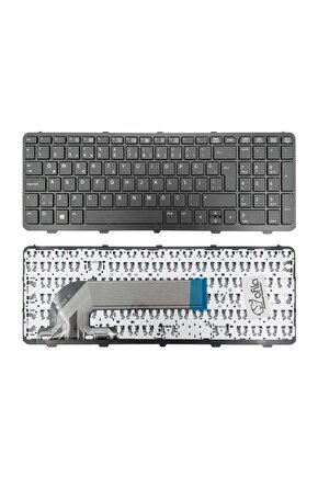 Hp Probook 450 G1 Uyumlu Notebook Klavye Tuş Takımı  Siyah Tr Çerçeveli