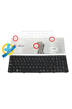 TH-Lenovo ideaPad N580, N580A, N581 Notebook Klavyesi (Siyah TR)