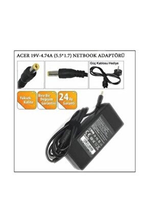 Packard Bell Easynote Te70, Te70bh Notebook Adaptörü 90w (19v 4.74a)