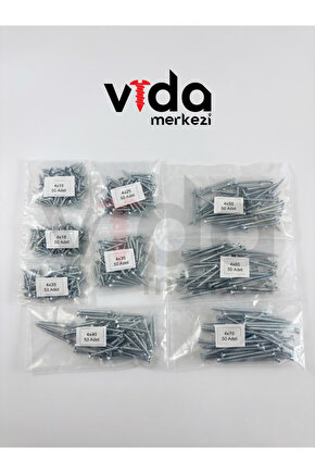 Ağaç Ve Sunta Vidası Seti – 450 Vida