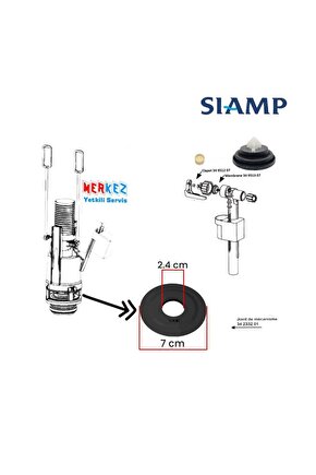 Gömme Rezervuar Iç Takım Conta Tamir Seti
