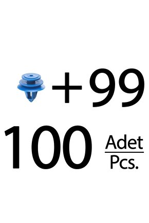 Honda Civic için Döşeme Klips- 100 Adet