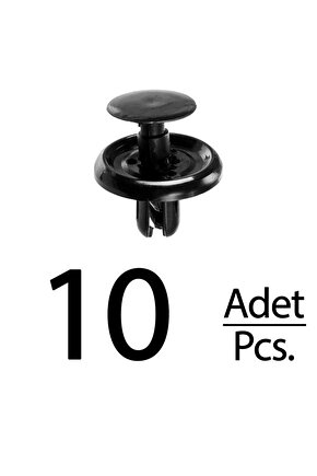 Toyota için Davlumbaz Klips - 10 Adet