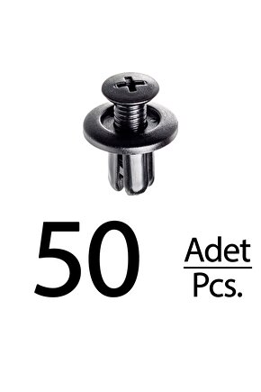 Hyundai Accent Elantra Santa Fe Sonata Tucson Mazda için Davlumbaz ve Tampon Klips- 50 Adet