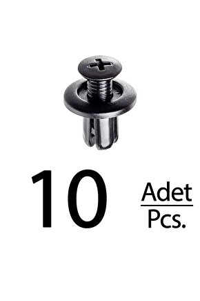 Hyundai Accent Elantra Santa Fe Sonata Tucson Mazda için Davlumbaz ve Tampon Klips- 10 Adet