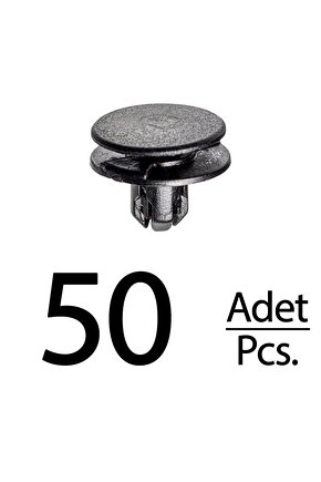 Honda Accord Civic Insight CR-V Fit HR-V için Davlumbaz Klips - 50 Adet