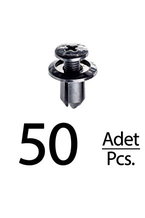 Mazda Honda Chevrolet Toyota için Davlumbaz Klips -50 Adet