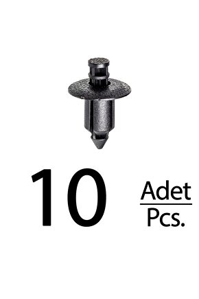 Volvo Honda Accord Civic CR-V için Kapı Döşeme Klips - 10 Adet