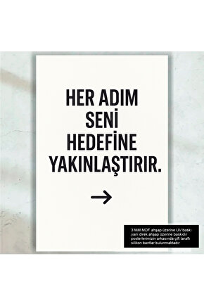 hedefe ulaşma motivasyon cesaret verici ilham veren sözler duvar yazıları retro ahşap poster tablo