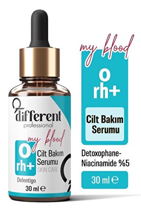 0 Rh Kan Grubuna Özel Cilt Yenileyici Nemlendirici Leke Önleyici Aydınlatıcı Bakım Serumu