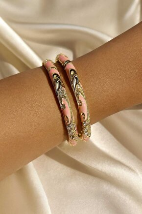 Pembe Renkli Mineli Kelepçe