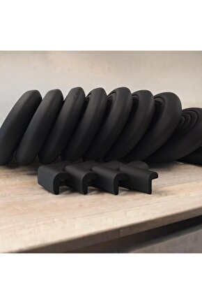 5li Jumbo 2 Mt. Kenar Ve 4 Ad. Köşe Koruyucu Set Siyah