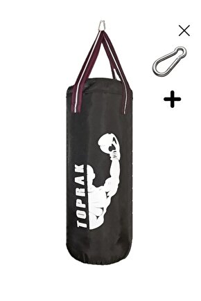 BOŞ 60x20 CM SİYAH BOŞ BOKS TORBASI KARABİNA HEDİYELİ