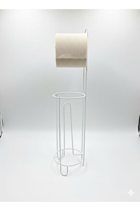 Tuvalet Kağıtlığı Wc Kağıtlık Yedekli Metal Tuvalet Kağıdı Standı Tutacağı Askısı