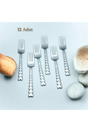 Kalpli 12li Tatlı Çatal - 12 Adet