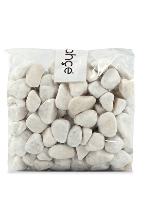 Beyaz Dolomit Taş 1 Kg 4-6 Cm Bahçe Peyzaj Süs Taşı Saksı Teraryum Akvaryum Taş