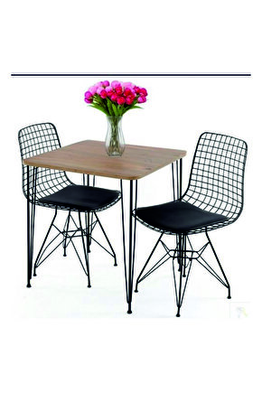 Metal Ayaklı 60x90cm Mutfak Masası Balkon Masası Çalışma Masası Atlantikçam 60x90