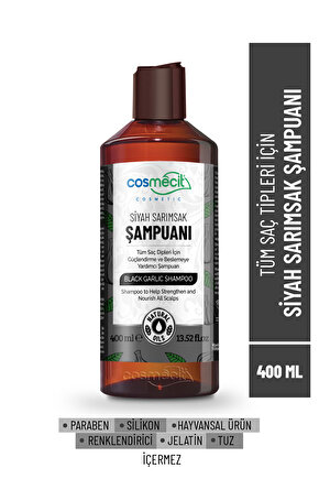 Güçlendirmeye Ve Beslemeye Yardımcı Siyah Sarımsak Şampuanı 400ML