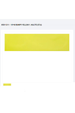 SERAMİKSAN BUMPY SARI 10X40 85011211