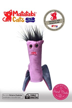 Sticky Matatabi Içerikli, Sesli Peluş Kedi Oyuncağı 30 Cm (kedi Nanesiotu Içermez)