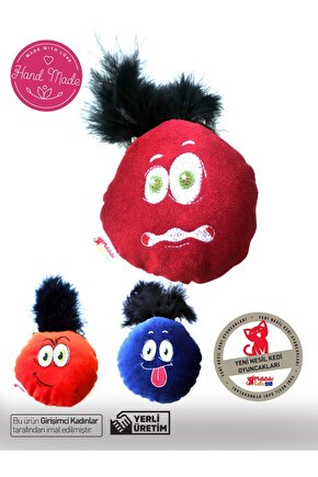 Mino Sesli, Tüylü, Eğlenceli, Kumaş Kedi Oyuncağı Matatabili (KEDİ NANESİOTU İÇERMEZ)