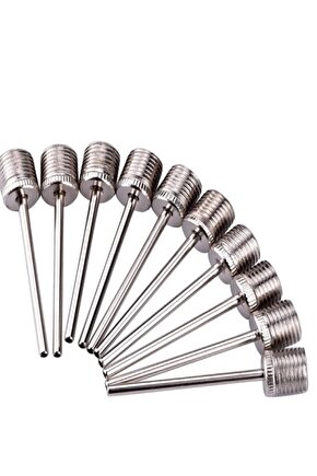 10lu Top Şişirme Iğnesi Top Iğnesi Pompa Iğnesi Çelik Uçlu