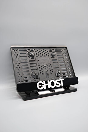 GHOST 2 ÇİZİMLİ 3D KABARTMALI PLEKSİ MOTOR PLAKALIĞI