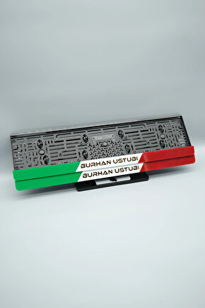 İTALYA KİŞİYE ÖZEL İSİMLİ PLEKSİ ARABA PLAKALIĞI