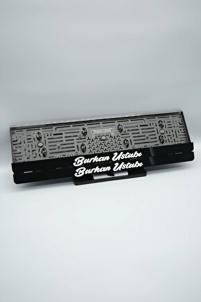 EL YAZI FONTLU KİŞİYE ÖZEL İSİMLİ PLEKSİ ARABA PLAKALIĞI