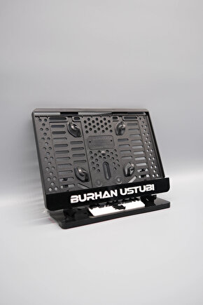 KİŞİYE ÖZEL İSİMLİ SİYAH PLEKSİ MOTOR PLAKALIĞI