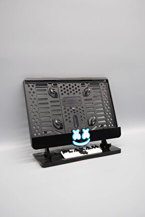 NEON YÜZ 3D KABARTMALI PLEKSİ MAVİ MOTOR PLAKALIĞI