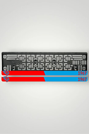BORDO MAVİ TARAFTAR 3D KABARTMALI PLEKSİ ARABA PLAKALIĞI