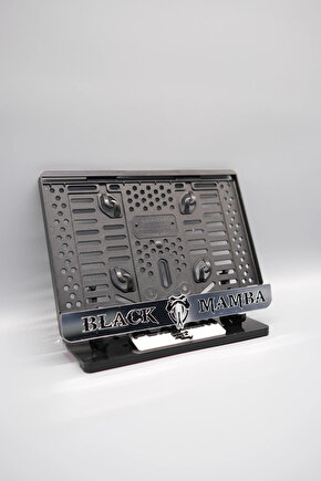BLACK MAMBA GÜMÜŞ PLEKSİ MOTOR PLAKALIĞI