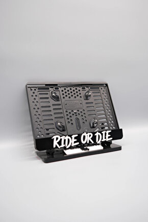 RIDE OR DIE 3D KABARTMALI PLEKSİ MOTOR PLAKALIĞI