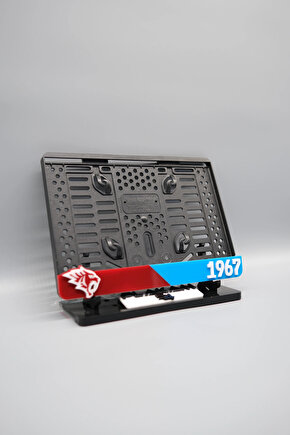 BORDO MAVİ TARAFTAR 3D KABARTMALI PLEKSİ MOTOR PLAKALIĞI