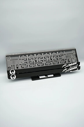 K.ATATÜRK POTRE VE İMZA BENZER 3D KABARTMALI PLEKSİ ARABA PLAKALIĞI