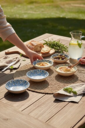 Balık Desenli 13cm Kahvaltılık  Çerezlik 6 Adet