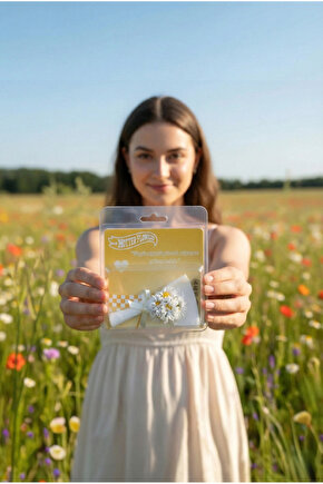 Aynalı Minik Buket Sevgiliye Özel Hediye Minik Beyaz Papatya Buketi