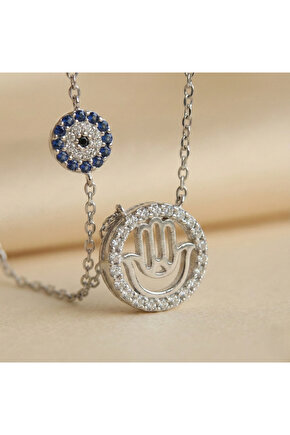 Taşlı Fatma Eli Kolye