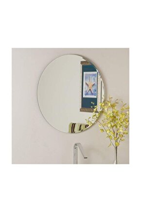 60 Cm Dekoratif Yuvarlak Duvar Aynası Makyaj Aynası ( 60 Cm Çap )