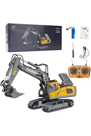 Uzaktan Kumandalı 680° Rotasyon Ekskavatör Premium Model Metal Hareketli Kepçe Oyuncak