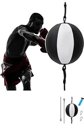Punchingball Topu Lastikli Boks Kick Boks ve Yumruk Antremanlarına Uygun Pompa ve Kanca Dahil