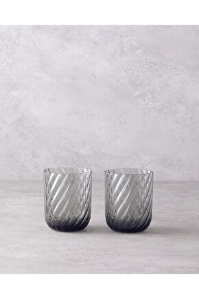 Meghan Cam 2li Bardak 360 ml Antrasit