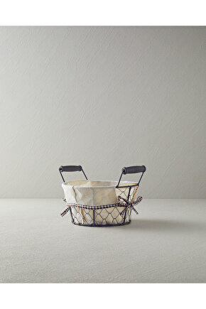 Aluna Metal Ekmek Sepeti Bej